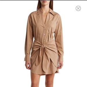 Roanoke Long Sleeve Tie Waist Shirtdress